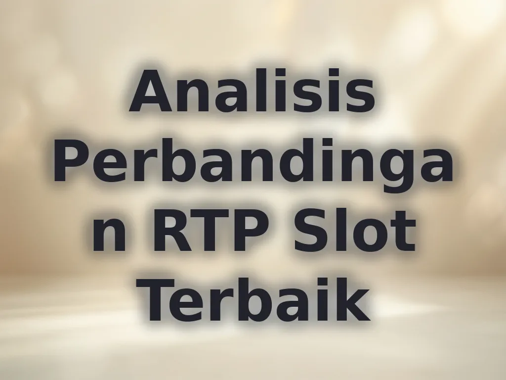 Analisis Perbandingan RTP Slot Terbaik